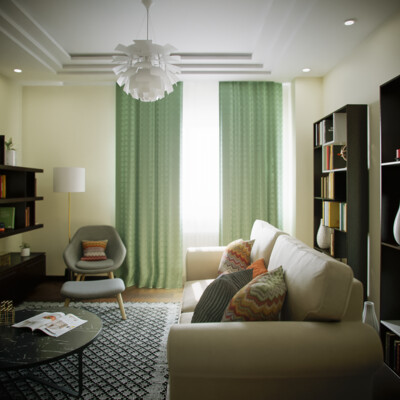 Visualization of the interior of the room