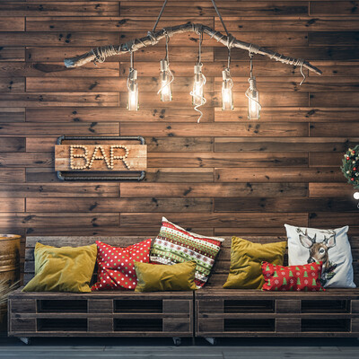 Loft style photo zone - 3D visualization