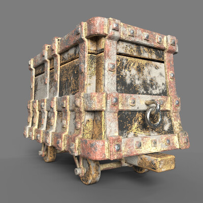 Medieval miner's cart