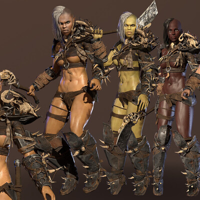 Orc Girl (five skins)