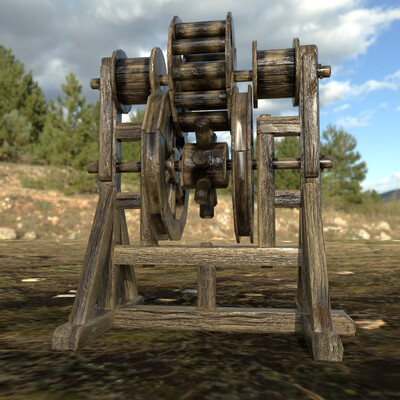 Medieval lifting mechanism.