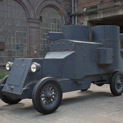 The legendary armored car Austin Putilovets.