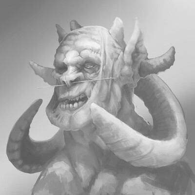 Orc with horns