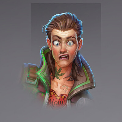Sci-fi Hacker (infected with a virus)