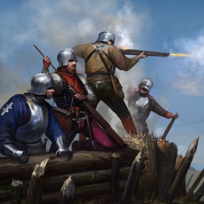 Germany arquebusiers, XV century