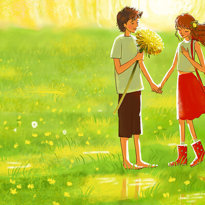 The first bouquet.