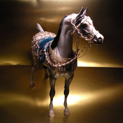 Ceremonial Royal harness horses of the Ancient East and Asia.