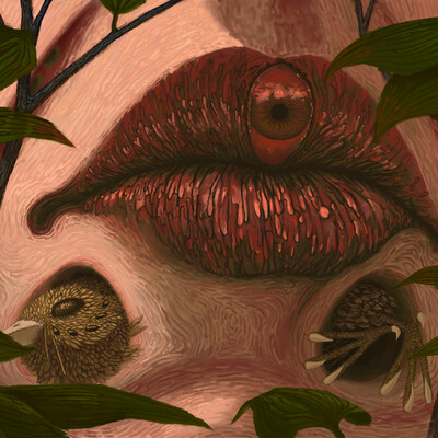 Lips in surrealism