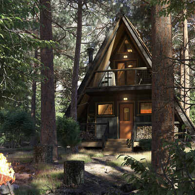 Рouse in the woods
