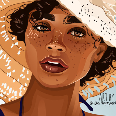 Girl with hat