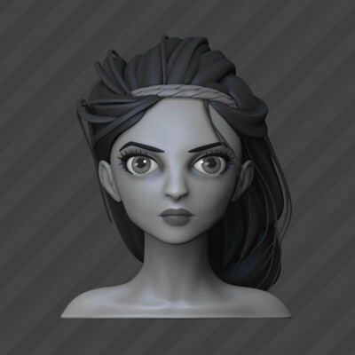 Girl in gray