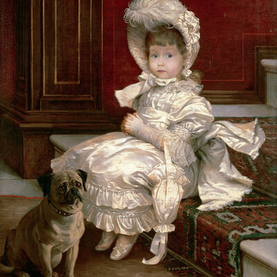 Darina with a dog