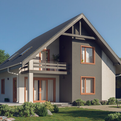 A small house on the Earth