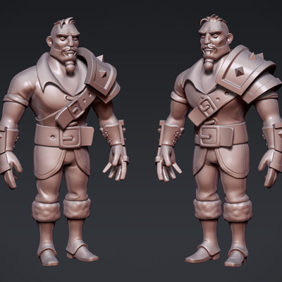 Mobile game character sculpt