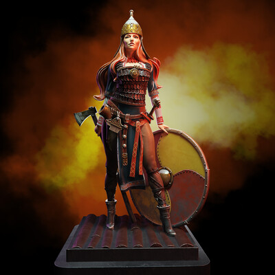 SLAVIC WARRIOR (75 MM METAL MINIATURES)