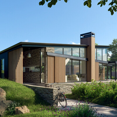 Modern house in New Zealand