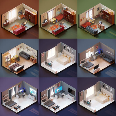 The whole life in two walls