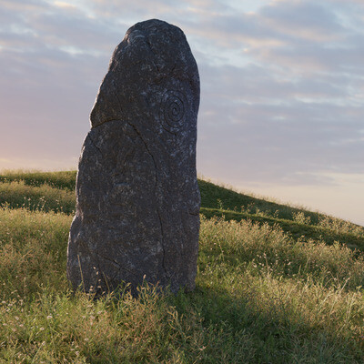 Runestones in the meadow
