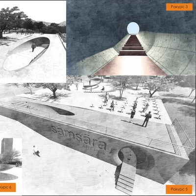 The monument symbolizes the spiritual path of man