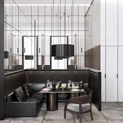 The design of the restaurant