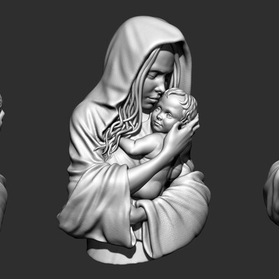 Virgo with baby