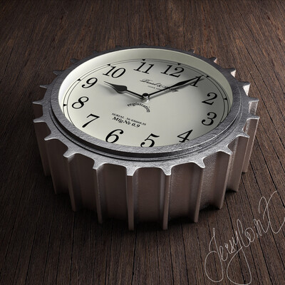 Metal clock