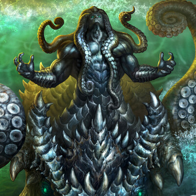 A terrible sea monster.
