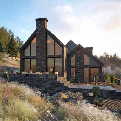 Black house near Lahemaa