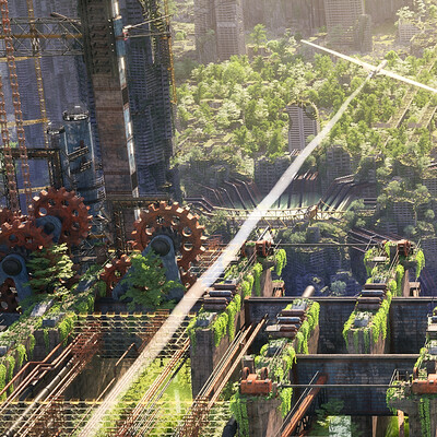 Recycling world (winter and summer)
