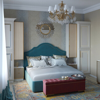 Bedroom interior, NeoClassic