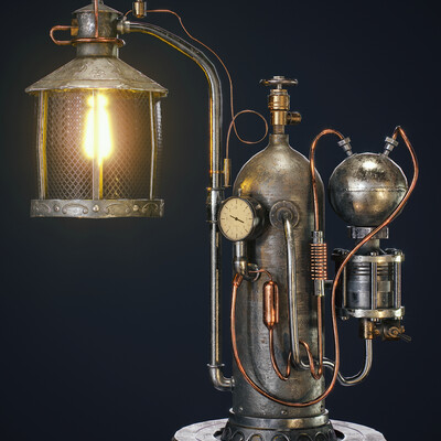 Steampunk lamp