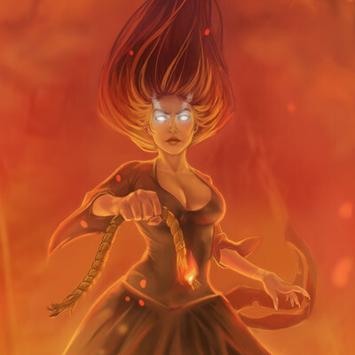 She`s on fire