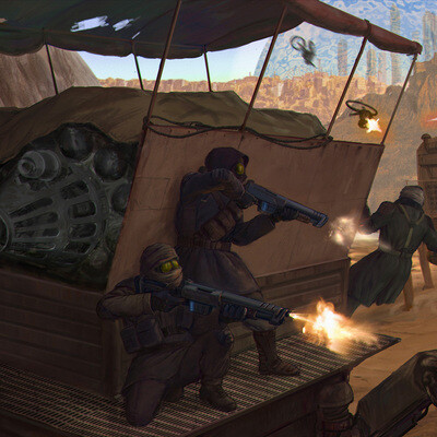 Caravan. Attack of the exiles