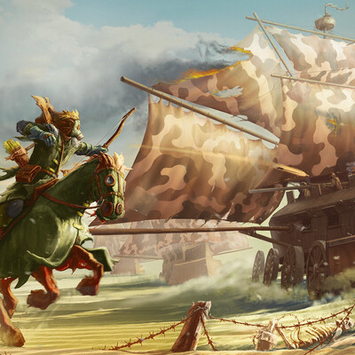 the attack on the caravan