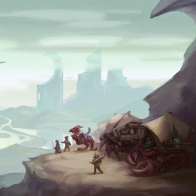 Caravan with crabs