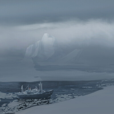 Concepts for CG, film "Icebreaker"