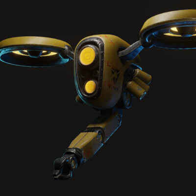 Flying support engineering robot