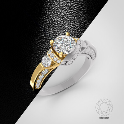 Jewelry visualization with 3d model demonstration
