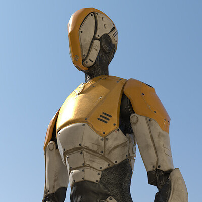 Robot halper hi-poly
