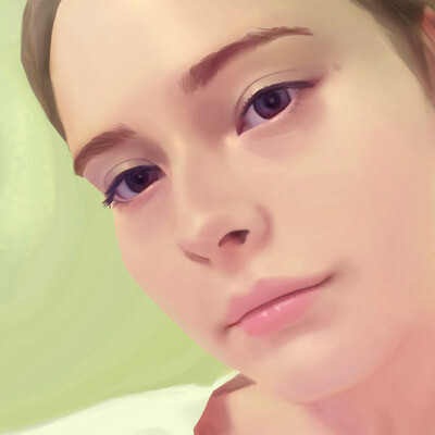 Portrait in soft colors