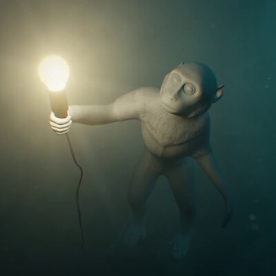Monkey in the haze