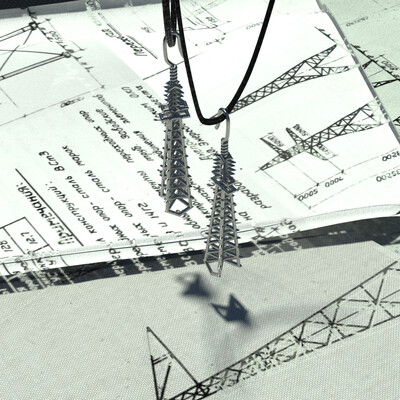Power lines earrings