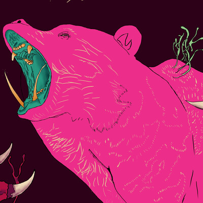 Grime art bear