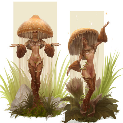 Mushroom girls