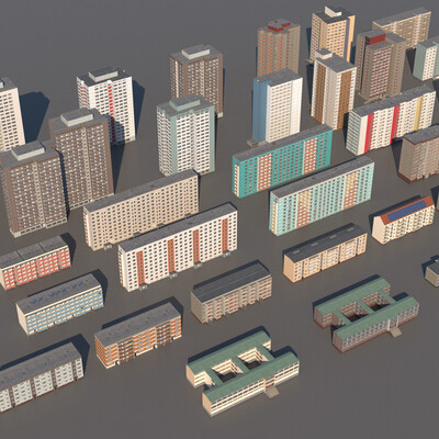 Germany DDR buildings pack