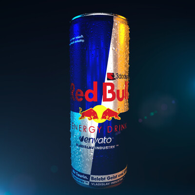 Cindema 4D modeling Red Bull