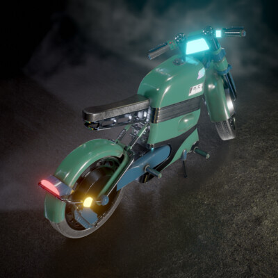 Cyberpunk Motorcycle