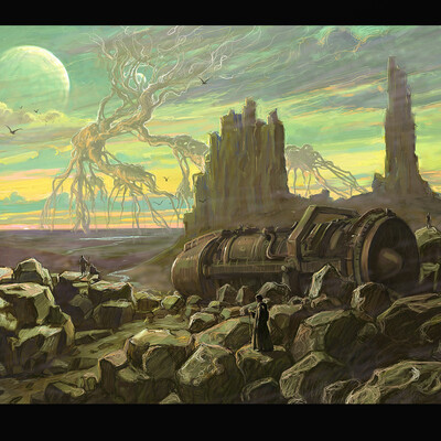Trail of the giants. "Through time and space"