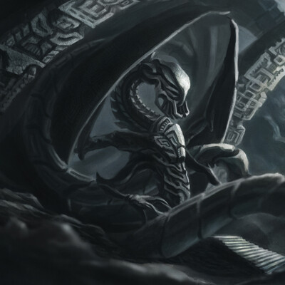 "Dead gods of the underground city"