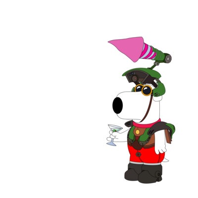 Combat suit for Brian Griffin "Samurai" "Thanos" "Doom guy" in happy new year